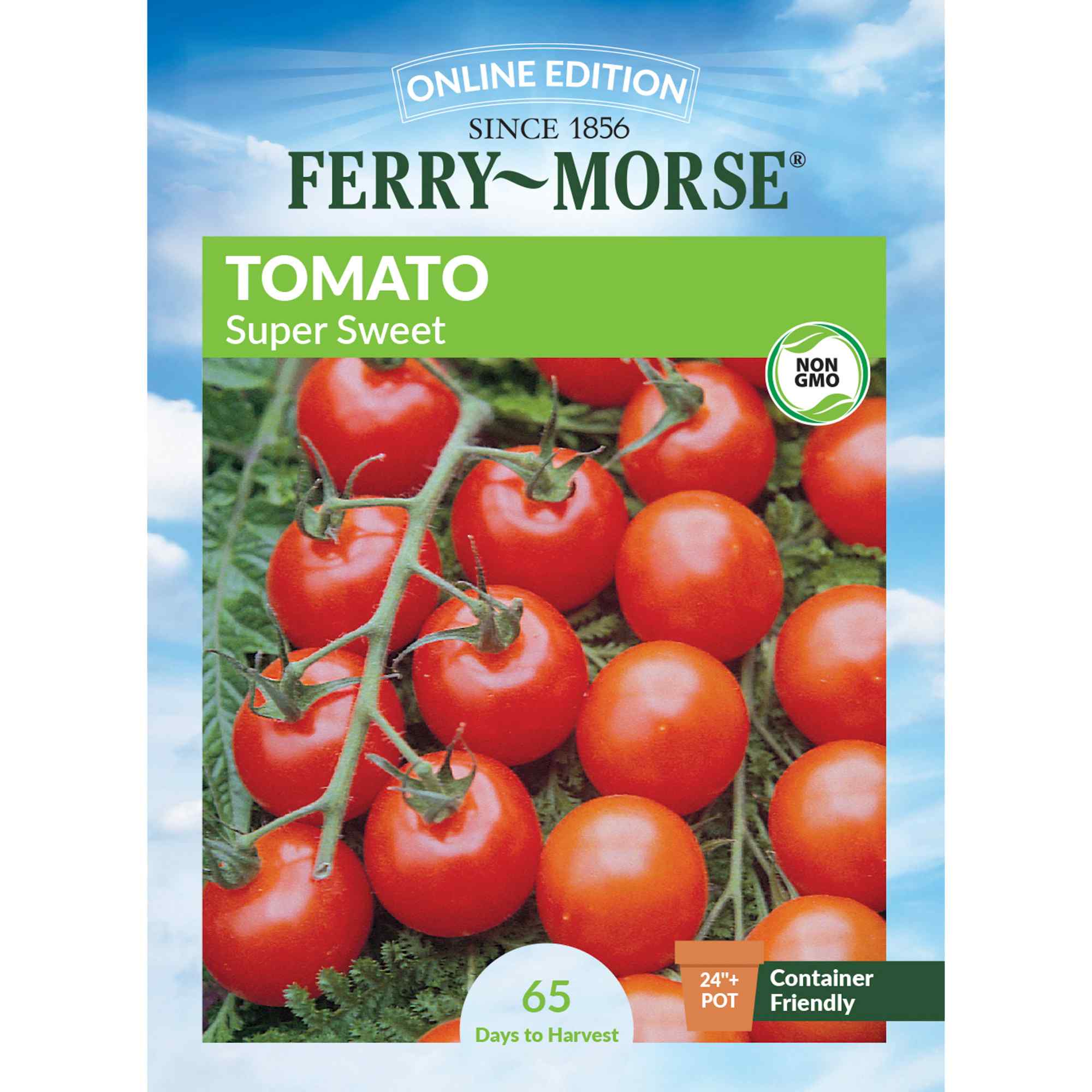 Ferry-Morse tomato super sweet seed packet